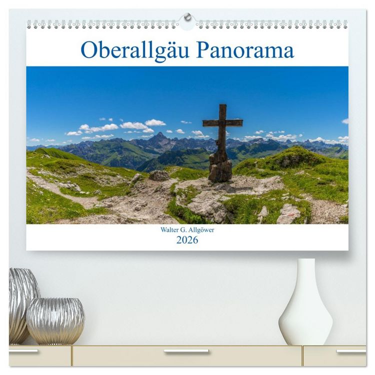 Produktbild: Oberallg&auml;u Panorama (hochwertiger Premium Wandkalender 2026 DIN A2 quer), Kunstdruck in Hochglanz