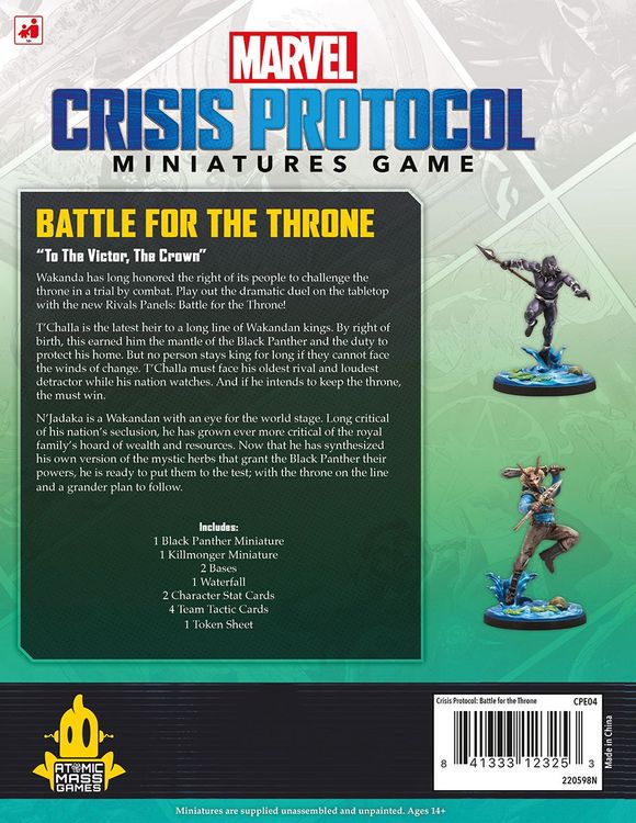Produktbild: Marvel Crisis Protocol - Battle for the Throne (Kampf um den Thron) DE/EN/ES/FR