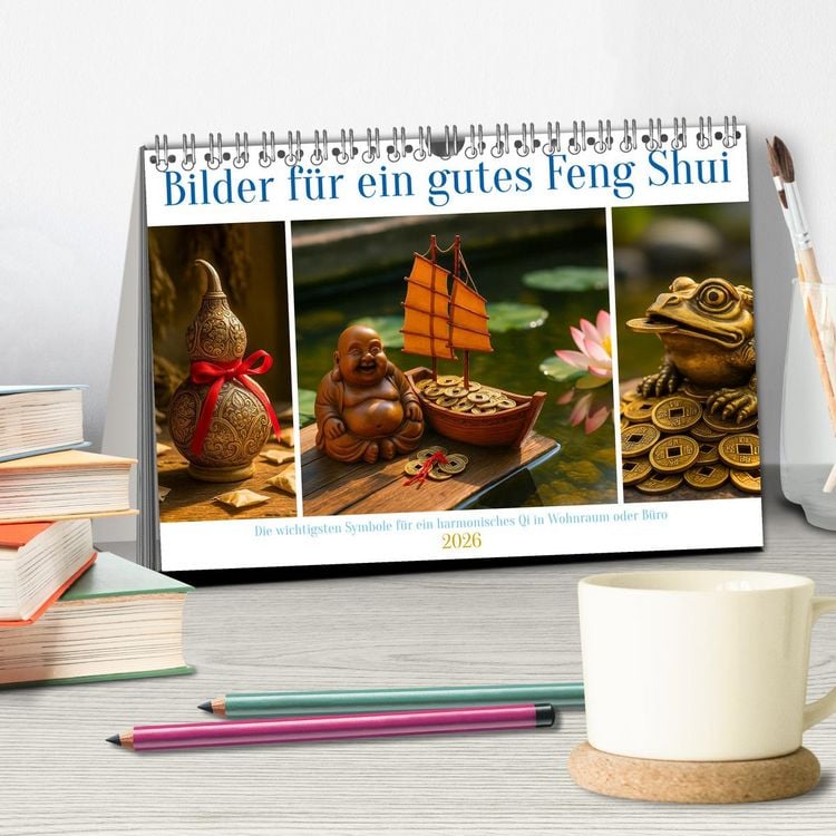 Produktbild: Bilder f&uuml;r ein gutes Feng Shui (Tischkalender 2026 DIN A5 quer), CALVENDO Monatskalender