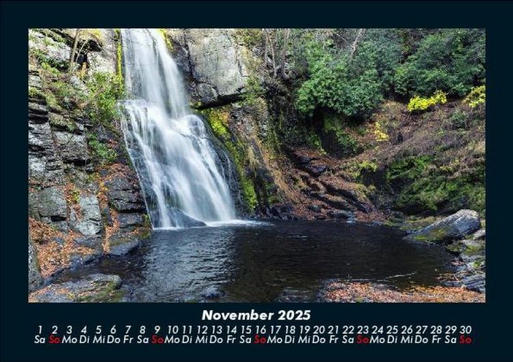 Produktbild: Wasserf&auml;lle 2025 Fotokalender DIN A5
