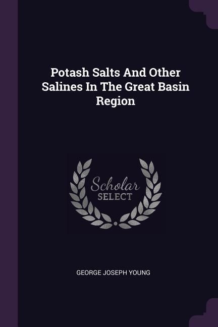 Produktbild: Potash Salts And Other Salines In The Great Basin Region