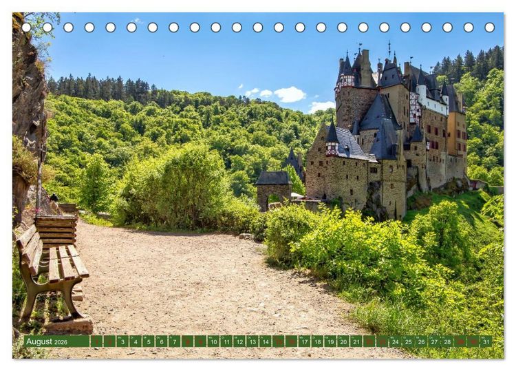 Produktbild: Sch&ouml;ne Aussichten B&auml;nke zum Verweilen (Tischkalender 2026 DIN A5 quer), CALVENDO Monatskalender