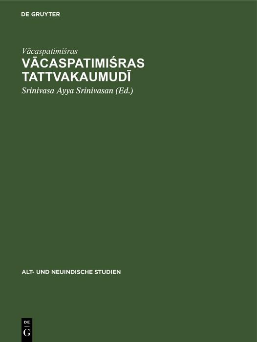Produktbild: Vacaspatimisras Tattvakaumudi