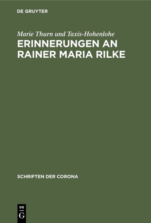 Produktbild: Erinnerungen an Rainer Maria Rilke