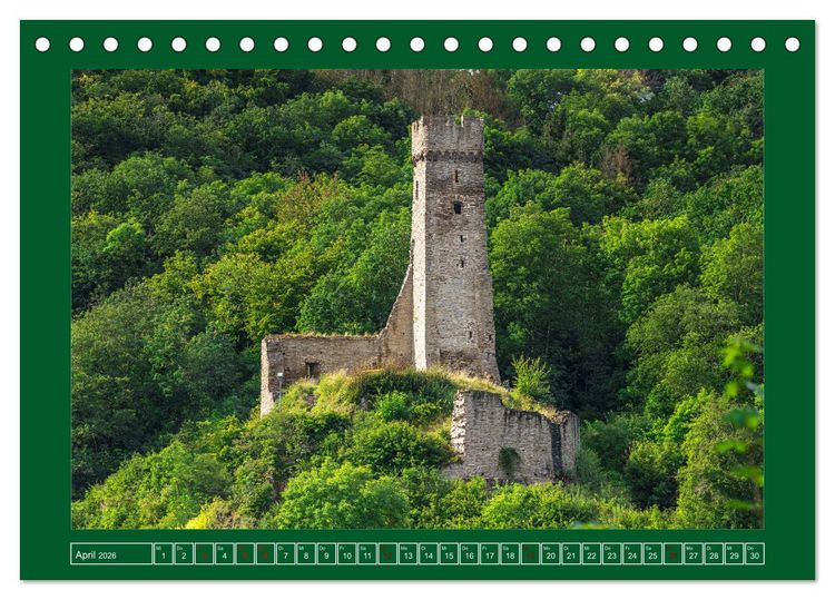 Produktbild: Romantische Ruinen (Tischkalender 2026 DIN A5 quer), CALVENDO Monatskalender