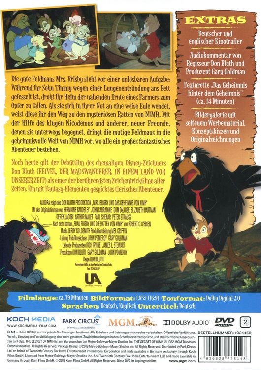 Produktbild: Mrs. Brisby und das Geheimnis von NIMH