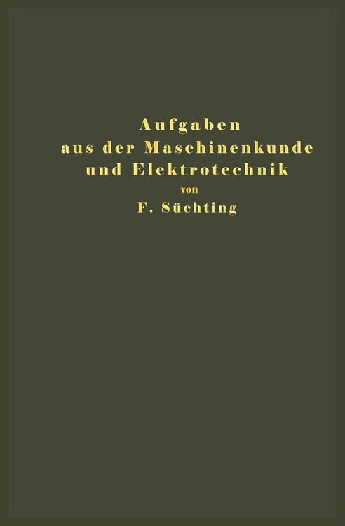 Produktbild: Aufgaben aus der Maschinenkunde und Elektrotechnik