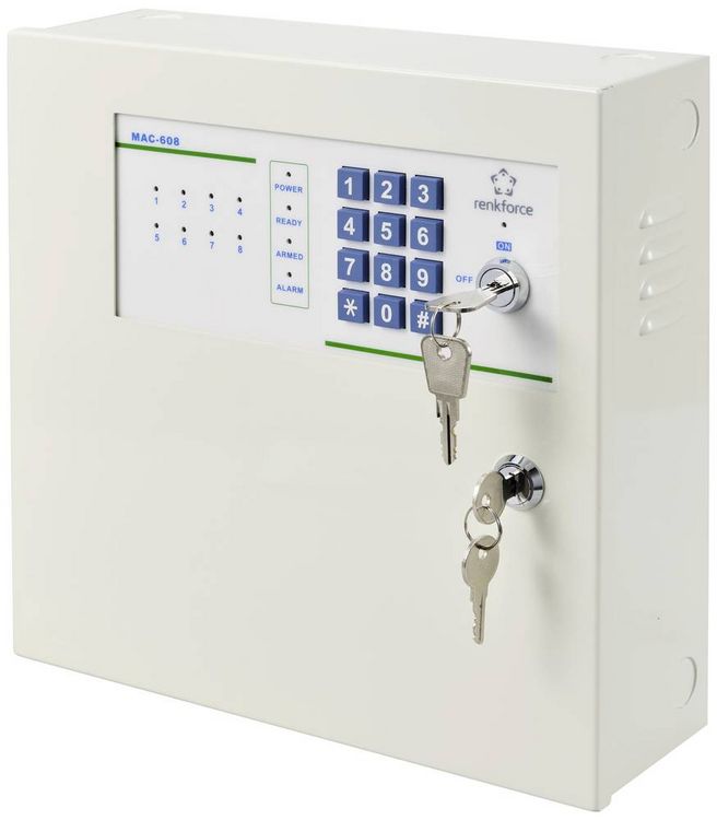 Produktbild: Renkforce MAC-608 MAC-608 Alarmzentrale Alarmzonen 8x Drahtgebunden