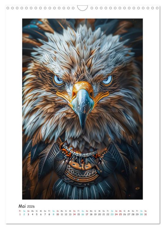 Produktbild: Magische Tiergeister (Wandkalender 2026 DIN A3 hoch), CALVENDO Monatskalender