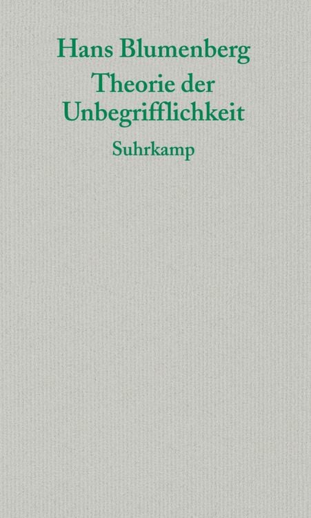 Produktbild: Theorie der Unbegrifflichkeit