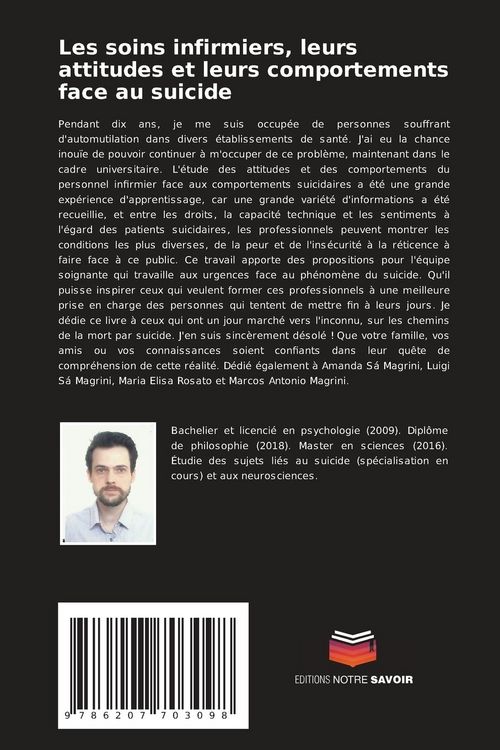 Produktbild: Les soins infirmiers, leurs attitudes et leurs comportements face au suicide