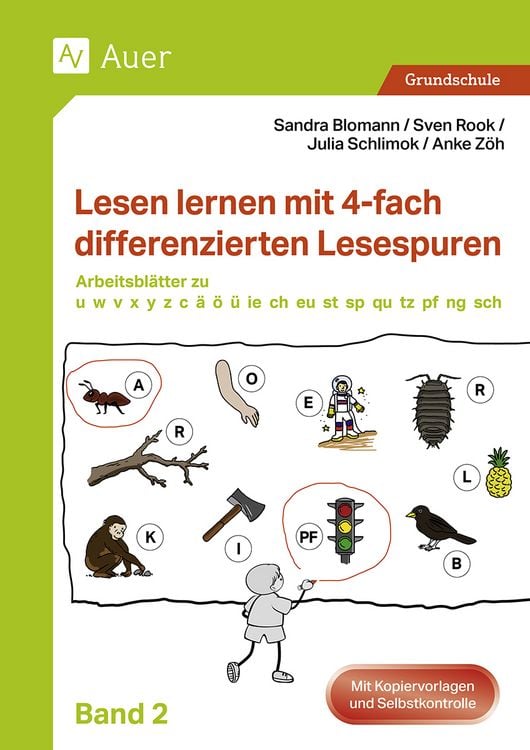 Produktbild: Lesen lernen mit 4-fach differenzierten Lesespuren