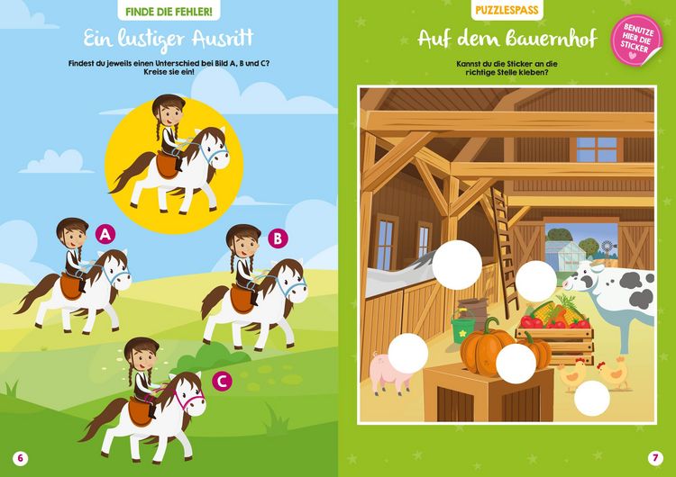 Produktbild: Mein bunter XXL-Ferienspa&szlig;: Ponys und Prinzessinnen &ndash; 3 Kreativb&uuml;cher im Bundle