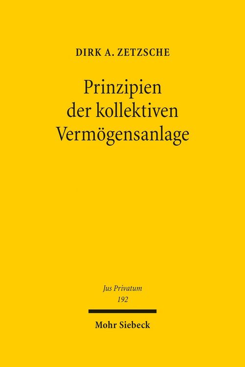 Produktbild: Prinzipien der kollektiven Verm&ouml;gensanlage