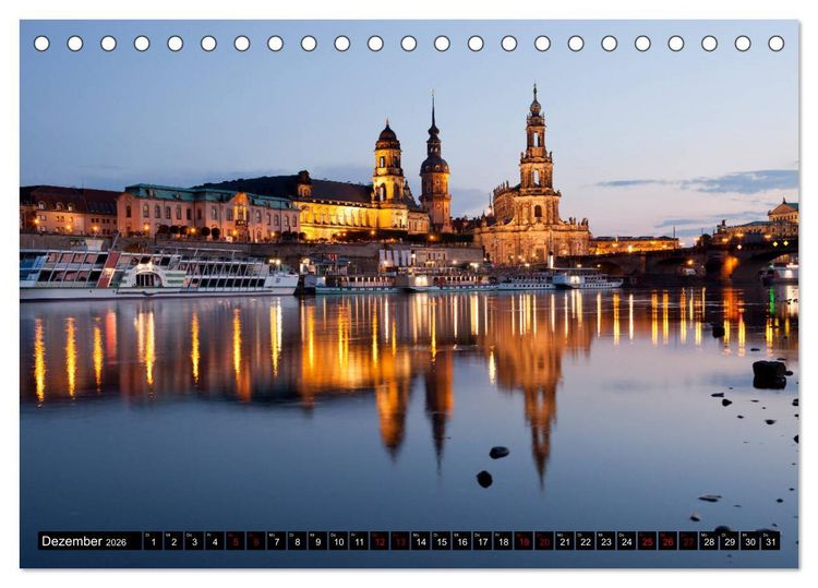 Produktbild: Ostdeutschand - die neuen Bundesl&auml;nder (Tischkalender 2026 DIN A5 quer), CALVENDO Monatskalender