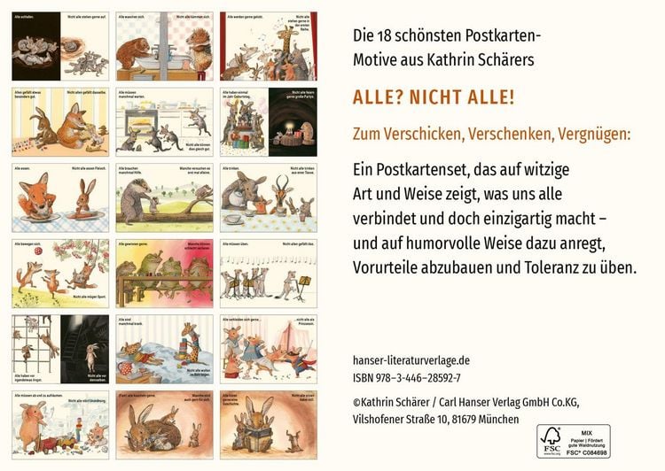 Produktbild: Alle? Nicht alle! Postkarten-Set