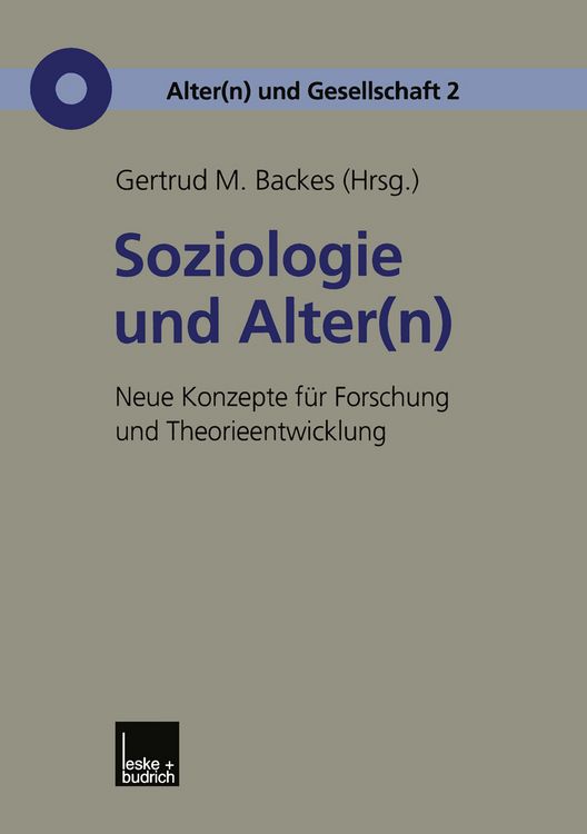 Produktbild: Soziologie und Alter(n)