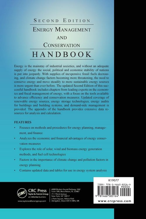 Produktbild: Energy Management and Conservation Handbook
