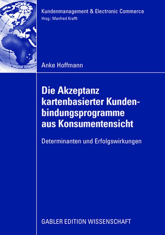 Produktbild: Die Akzeptanz kartenbasierter Kundenbindungsprogramme aus Konsumentensicht