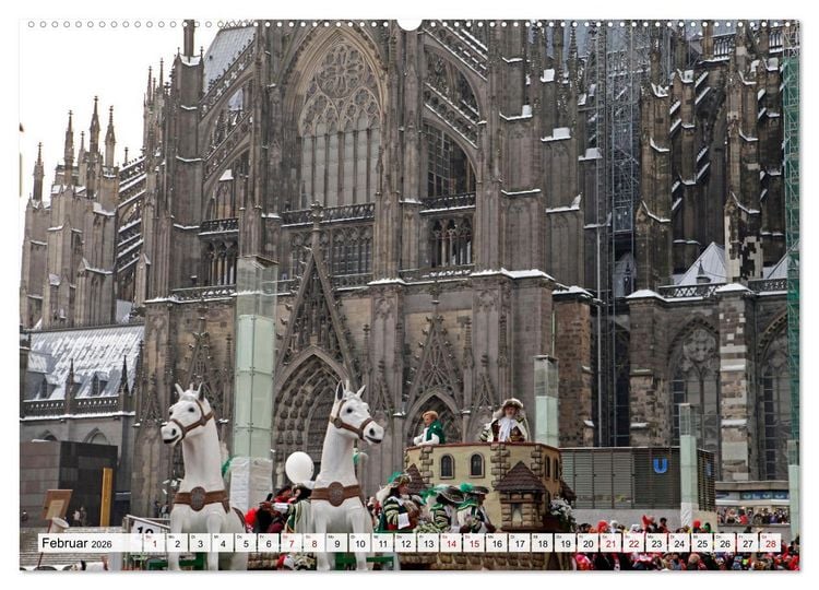 Produktbild: Cologne - K&ouml;ln (hochwertiger Premium Wandkalender 2026 DIN A2 quer), Kunstdruck in Hochglanz