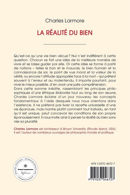 Produktbild: La r&eacute;alit&eacute; du bien
