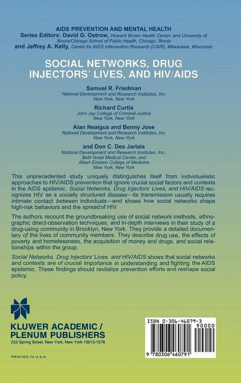 Produktbild: Social Networks, Drug Injectors&rsquo; Lives, and HIV/AIDS