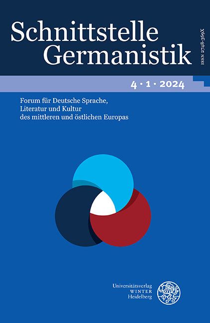 Produktbild: Schnittstelle Germanistik, Bd 4.1 (2024)