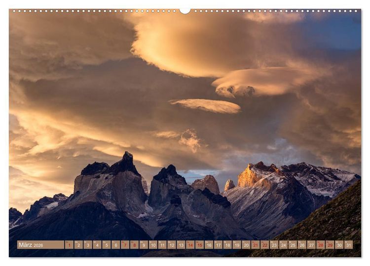 Produktbild: Patagonien: Einzigartige Landschaft am Ende der Welt (hochwertiger Premium Wandkalender 2026 DIN A2 quer), Kunstdruck in Hochglanz