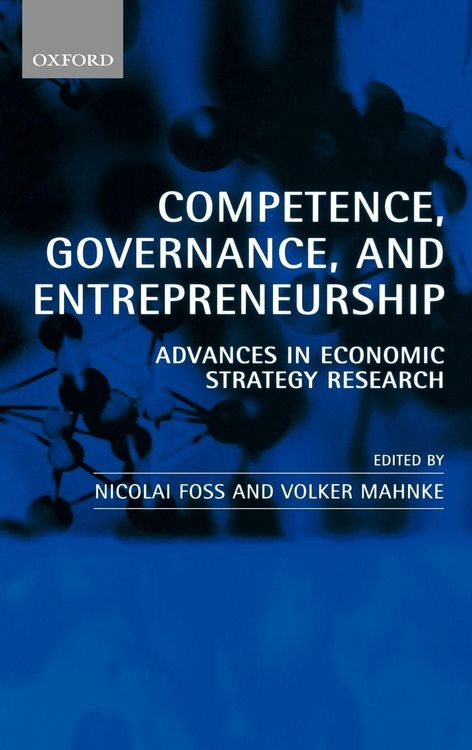 Produktbild: Competence, Governance, and Entrepreneurship