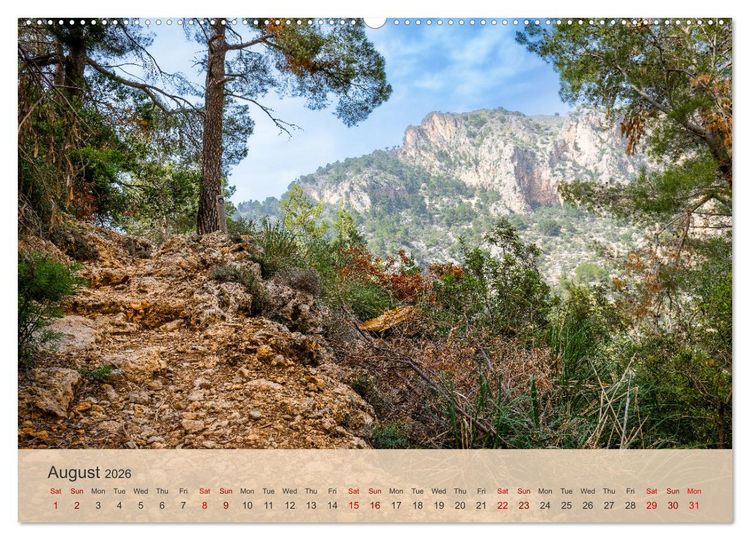 Produktbild: Mallorca - Pearl of the Mediterranean Sea (High Quality Premium Wall Calendar 2026 DIN A2 landscape),CALVENDO 12 Month Wall Calendar