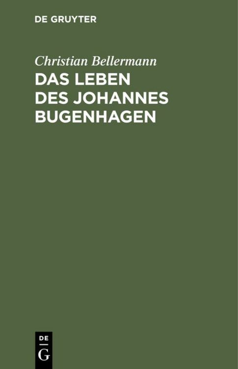 Produktbild: Das Leben des Johannes Bugenhagen
