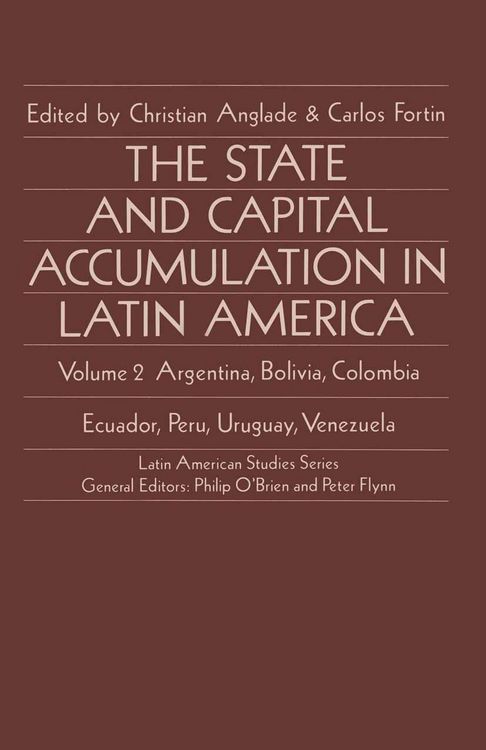 Produktbild: The State and Capital Accumulation in Latin America