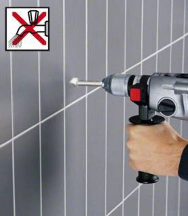 Produktbild: Bosch Accessories 2608587166 Glas- und Fliesenbohrer 12 mm Gesamtl&auml;nge 90 mm Zylinderschaft 1 St.