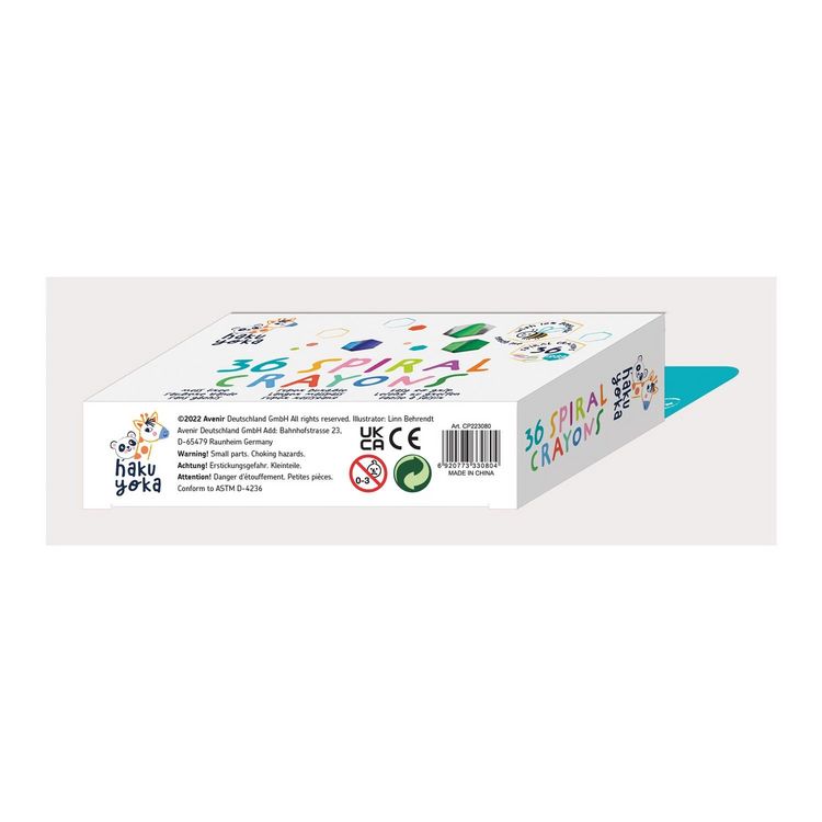 Produktbild: HAKUYOKA - Wachsmal-Buntstifte 36 Farben