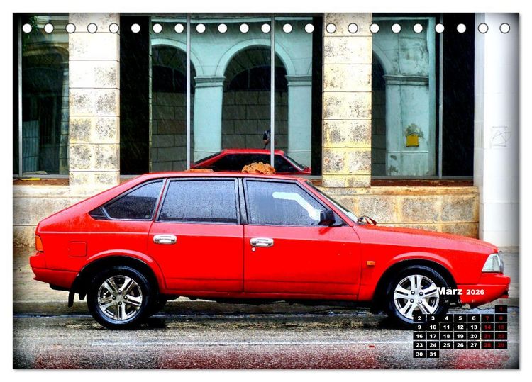 Produktbild: Moskwitsch-2141 - Ein russischer Oldtimer in Kuba (Tischkalender 2026 DIN A5 quer), CALVENDO Monatskalender