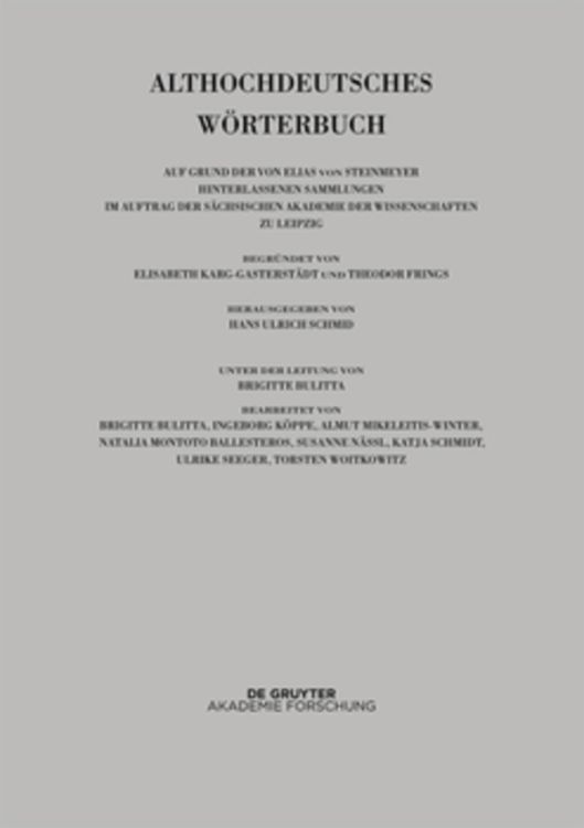 Produktbild: Band VII: O &ndash; R. 1. und 2. Lieferung (o bis ouga)