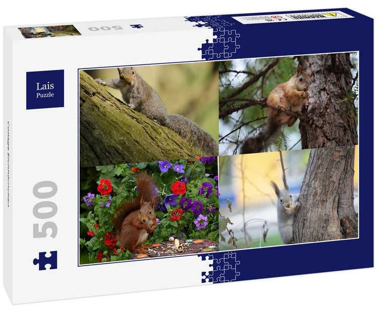 Produktbild: Lais Puzzle Collage Eichh&ouml;rnchen 500 Teile