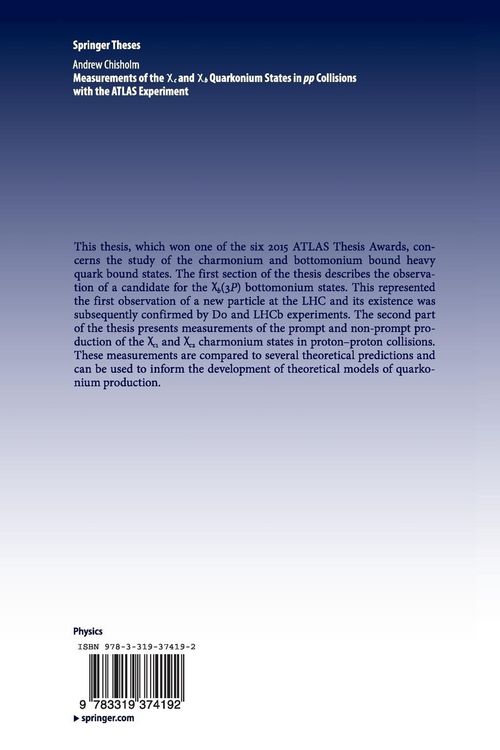 Produktbild: Measurements of the X c and X b Quarkonium States in pp Collisions with the ATLAS Experiment