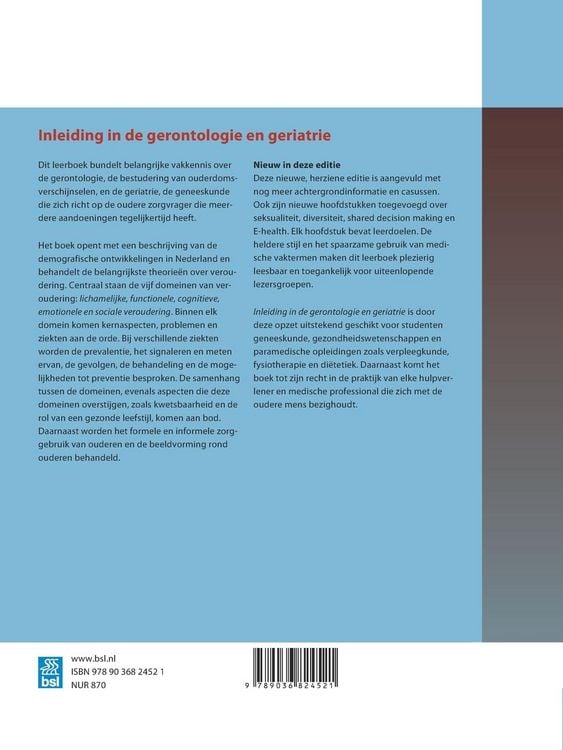 Produktbild: Inleiding in de gerontologie en geriatrie