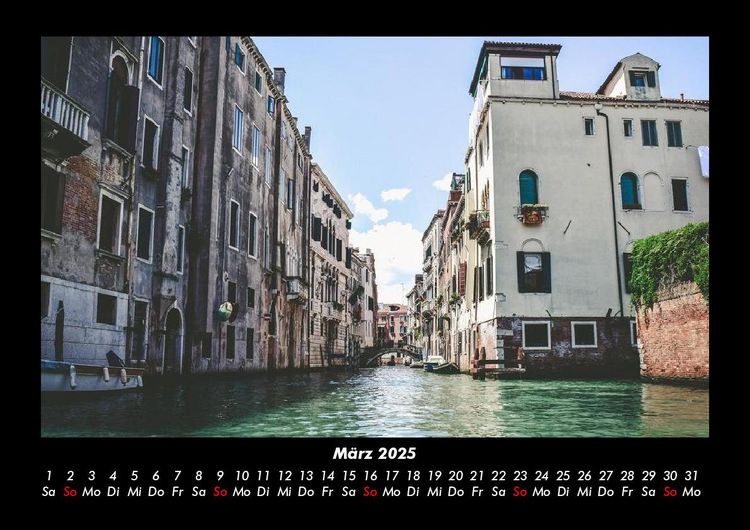 Produktbild: Venedig 2025 Fotokalender DIN A3
