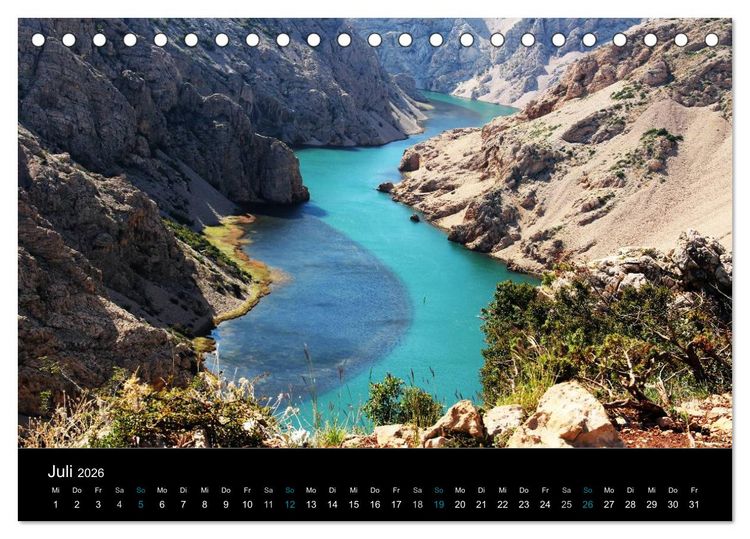 Produktbild: Kroatien (Tischkalender 2026 DIN A5 quer), CALVENDO Monatskalender