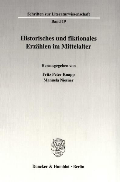 Produktbild: Historisches und fiktionales Erz&auml;hlen im Mittelalter.