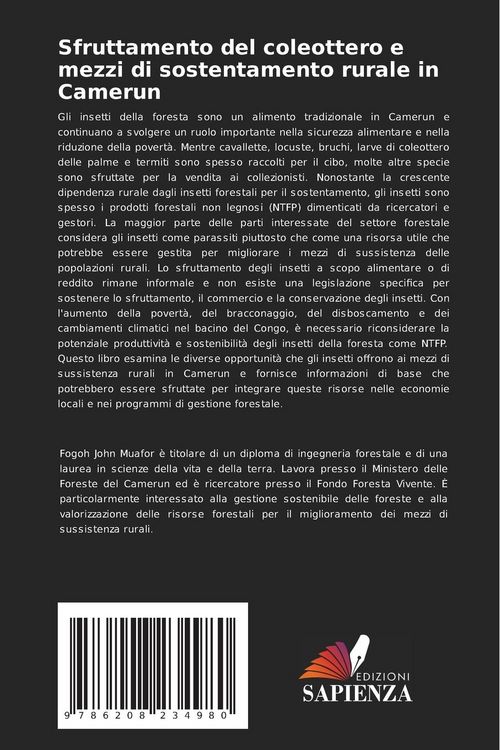 Produktbild: Sfruttamento del coleottero e mezzi di sostentamento rurale in Camerun