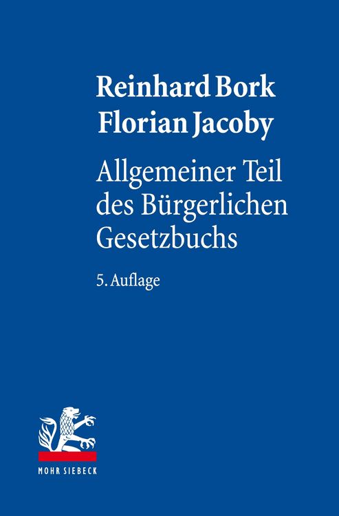 Produktbild: Allgemeiner Teil des B&uuml;rgerlichen Gesetzbuchs