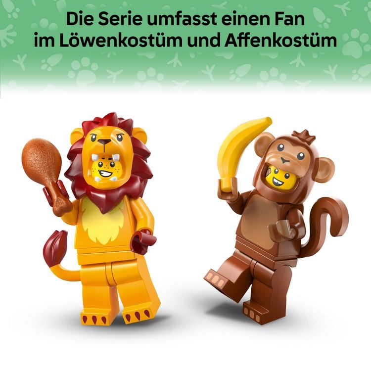 Produktbild: LEGO 71051 Minifiguren Tiere Serie 28, Spielzeug f&uuml;r Kinder ab 6 Jahre