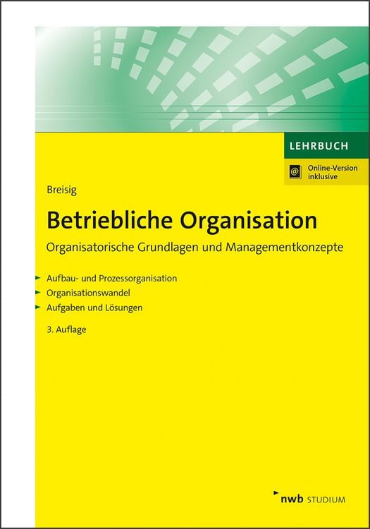 Bild vom Artikel Betriebliche Organisation vom Autor Thomas Breisig