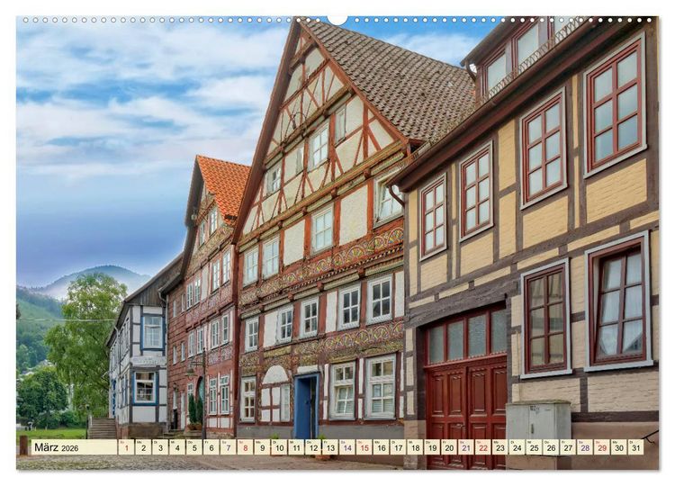 Produktbild: Bodenwerder - entz&uuml;ckende M&uuml;nchhausen-Stadt an der Oberweser (Wandkalender 2026 DIN A2 quer), CALVENDO Monatskalender