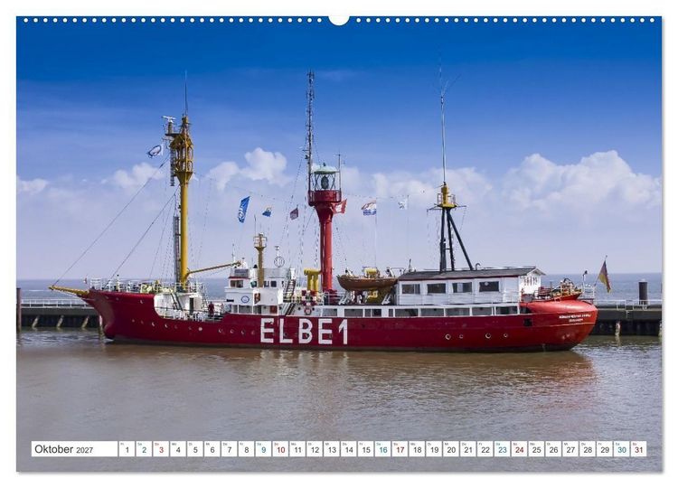 Produktbild: Das Alte Land und die Elbe. Auf dem Weg zur Flussm&uuml;ndung (Wandkalender 2027 DIN A2 quer), CALVENDO Monatskalender