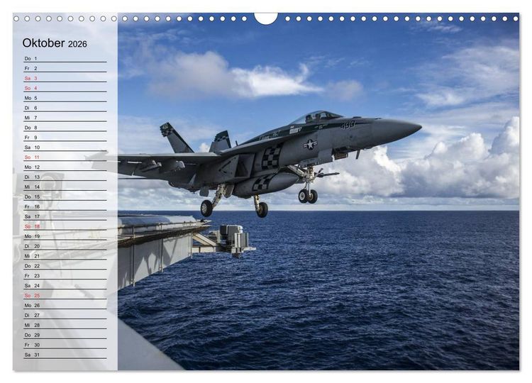 Produktbild: Kriegstechnik. Kampfjet-Impressionen (Wandkalender 2026 DIN A3 quer), CALVENDO Monatskalender