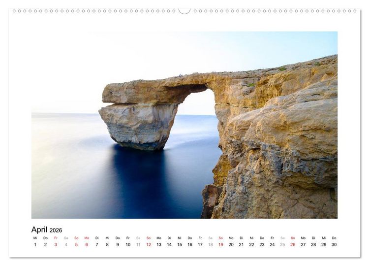 Produktbild: Magisches Malta und Gozo (hochwertiger Premium Wandkalender 2026 DIN A2 quer), Kunstdruck in Hochglanz